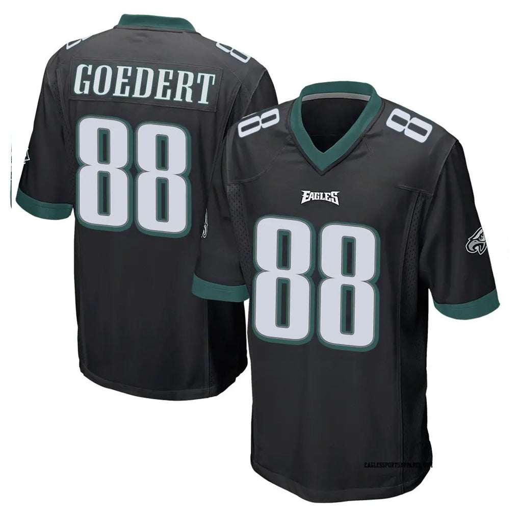 Friene P.Eagles #88 Dallas Goedert Player Black Home Game Stitched Jerseys