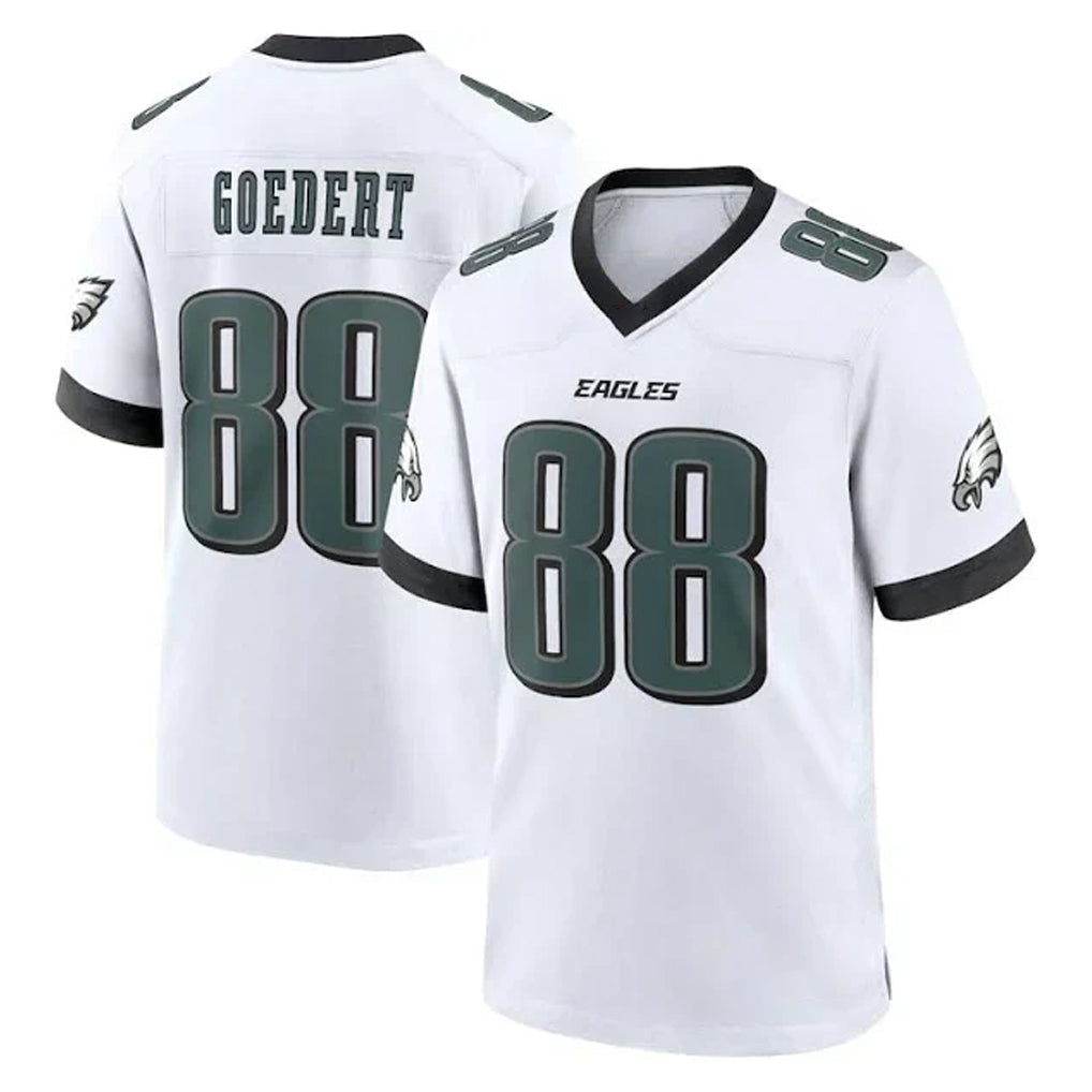 Friene P.Eagles #88 Dallas Goedert Player White Game Home Stitched Jerseys