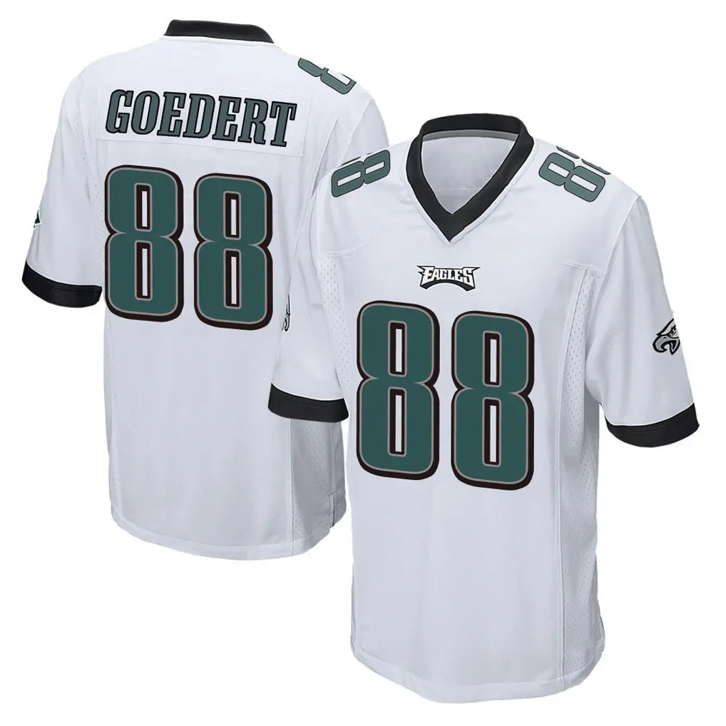 Friene P.Eagles #88 Dallas Goedert Player White Home Game Stitched Jerseys