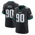 Friene P.Eagles #90 Jordan Davis Player Black Game Home Stitched Jerseys
