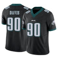Friene P.Eagles #90 Jordan Davis Player Black Limited Vapor F.U.S.E. Home Game Stitched Jerseys
