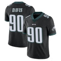 Friene P.Eagles #90 Jordan Davis Player Black Limited Vapor Untouchable Home Game Stitched Jerseys