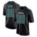 Friene P.Eagles #90 Jordan Davis Player Carbon Black Fashion Home Game Stitched Jerseys