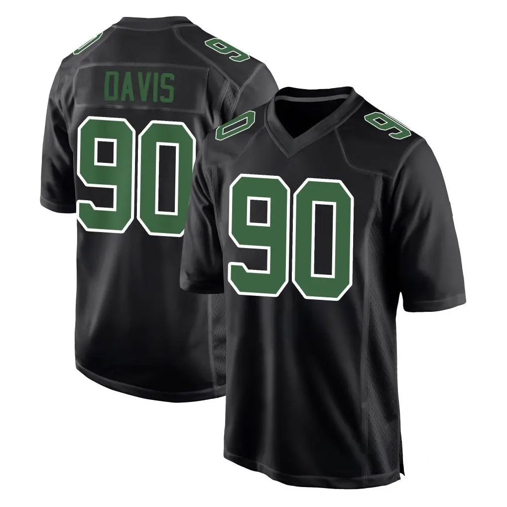 Friene P.Eagles #90 Jordan Davis Player Carbon Green Fashion Home Game Stitched Jerseys