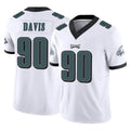 Friene P.Eagles #90 Jordan Davis Player White Limited Vapor F.U.S.E. Home Game Stitched Jerseys