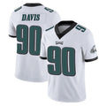 Friene P.Eagles #90 Jordan Davis Player White Limited Vapor Untouchable Home Game Stitched Jerseys