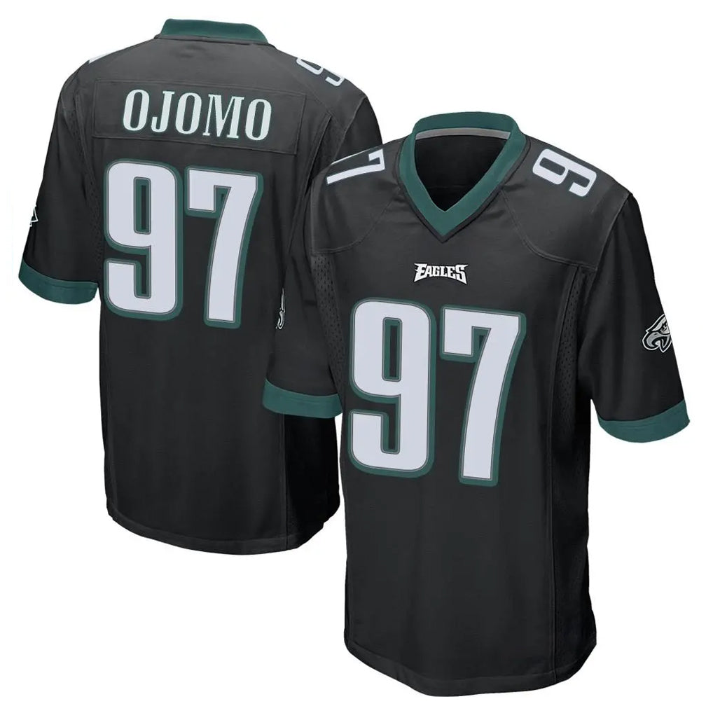 Friene P.Eagles #97 Moro Ojomo Player Black Home Game Stitched Jerseys