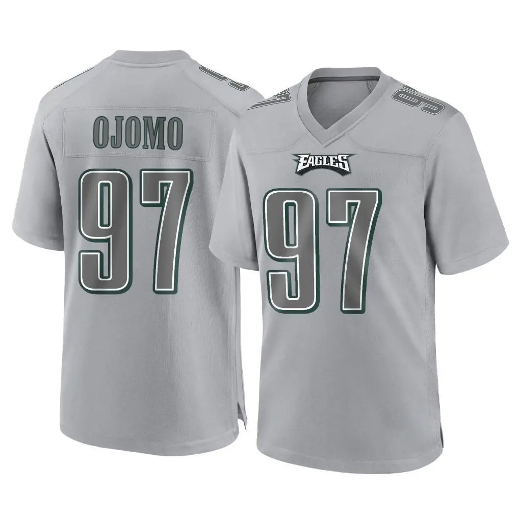 Friene P.Eagles #97 Moro Ojomo Player Gray Atmosphere Fashion Home Game Stitched Jerseys