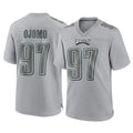 Friene P.Eagles #97 Moro Ojomo Player Gray Atmosphere Fashion Home Game Stitched Jerseys
