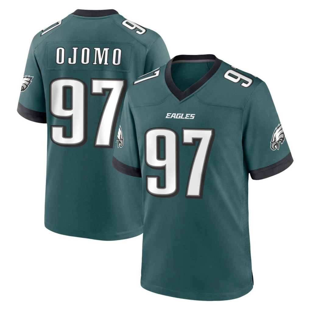 Friene P.Eagles #97 Moro Ojomo Player Green Home Game Stitched Jerseys