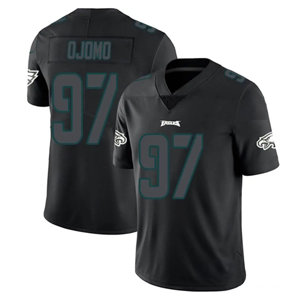 Friene P.Eagles #97 Moro Ojomo Player Limited Black Impact Home Game Stitched Jerseys
