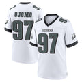 Friene P.Eagles #97 Moro Ojomo Player White Game Home Stitched Jerseys