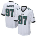 Friene P.Eagles #97 Moro Ojomo Player White Home Game Stitched Jerseys