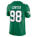 Friene P.Eagles #98 Jalen Carter Kelly Green Alternate Vapor F.U.S.E. Stitched Limited Jerseys