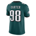 Friene P.Eagles #98  Jalen Carter Midnight Green Team Vapor F.U.S.E. Stitched Limited Jerseys