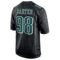 Friene P.Eagles #98 Jalen Carter Player Black Fashion Game Stitched Jerseys