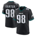 Friene P.Eagles #98 Jalen Carter Player Black Game Home Stitched Jerseys