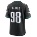 Friene P.Eagles #98 Jalen Carter Player Black Home Game Stitched Jerseys
