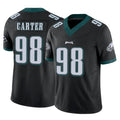Friene P.Eagles #98 Jalen Carter Player Black Limited Vapor F.U.S.E. Home Game Stitched Jerseys