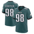Friene P.Eagles #98 Jalen Carter Player Green Home Game Stitched Jerseys