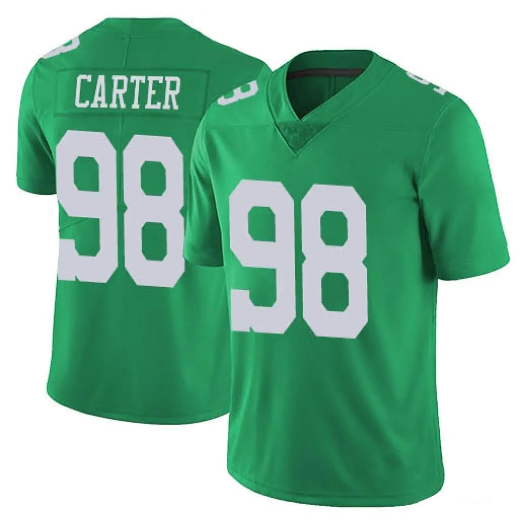 Friene P.Eagles #98 Jalen Carter Player Green Limited Vapor Untouchable Home Game Stitched Jerseys