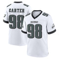 Friene P.Eagles #98 Jalen Carter Player White Game Home Stitched Jerseys