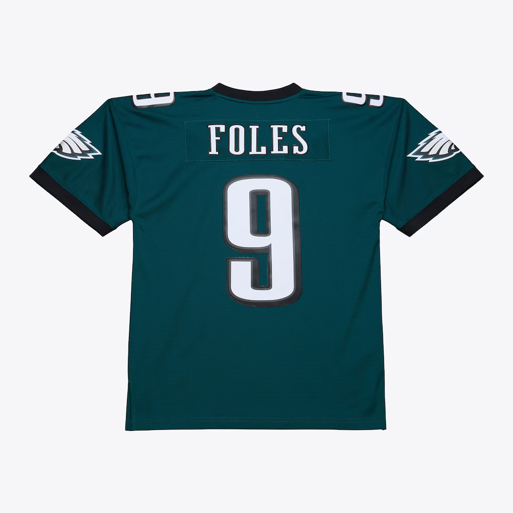Friene P.Eagles #9 Nick Foles Mitchell & Ness Midnight Green Legacy Replica Puhic Game Stitched Jerseys