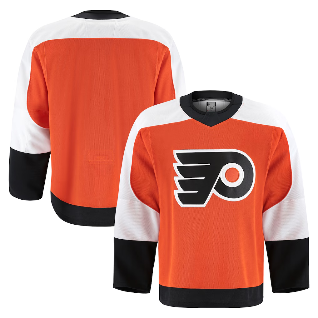 Friene P.Flyers Orange Home Authentic Pro Jerseys