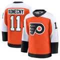 Friene P.Flyers #11 Travis Konecny Burnt Orange Home Premium Jerseys