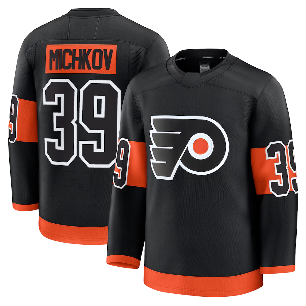Friene P.Flyers #39 Matvei Michkov Black Alternate Premium Jerseys