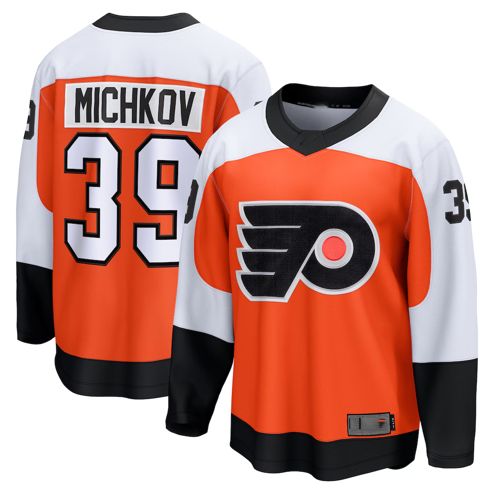 Friene P.Flyers #39 Matvei Michkov Orange Home Premium Jerseys
