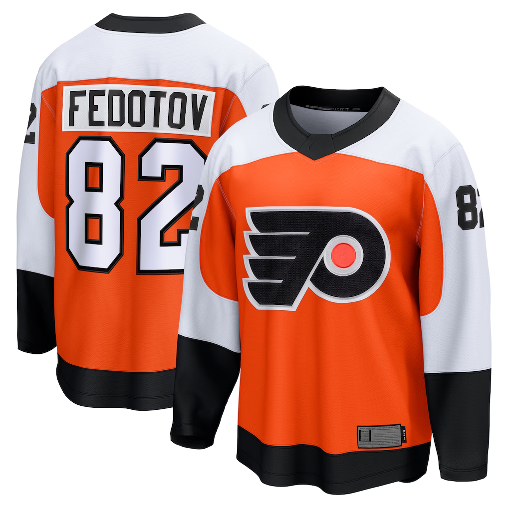 Friene P.Flyers #82 Ivan Fedotov Orange Home Breakaway Jerseys