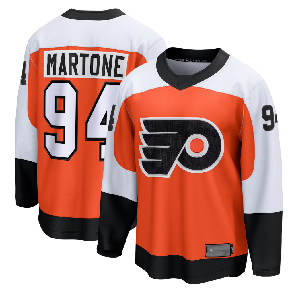 Friene P.Flyers #94 Porter Martone Orange Breakaway Jerseys