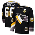 Friene P.Penguins #66 Mario Lemieux Black 1996?97 Power Play Jerseys