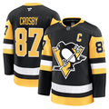Friene P.Penguins #87 Sidney Crosby Black Home Premium Jerseys
