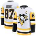 Friene P.Penguins #87 Sidney Crosby White Away Premium Jerseys