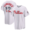 Friene P.Phillies #12 Kyle Schwarber White 2026 All-Star Edition Stars & Stripes Stadium Jerseys
