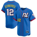 Friene P.Phillies #12 Kyle Schwarber Player Blue National League All-star Game Limited Stitched Jerseys