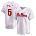 Friene P.Phillies #5 Bryson Stott Player White Home Limited Stitched Jerseys