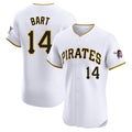 Friene P.Pirates #14 Joey Bart Player White Home Limited Elite Stitched Jerseys