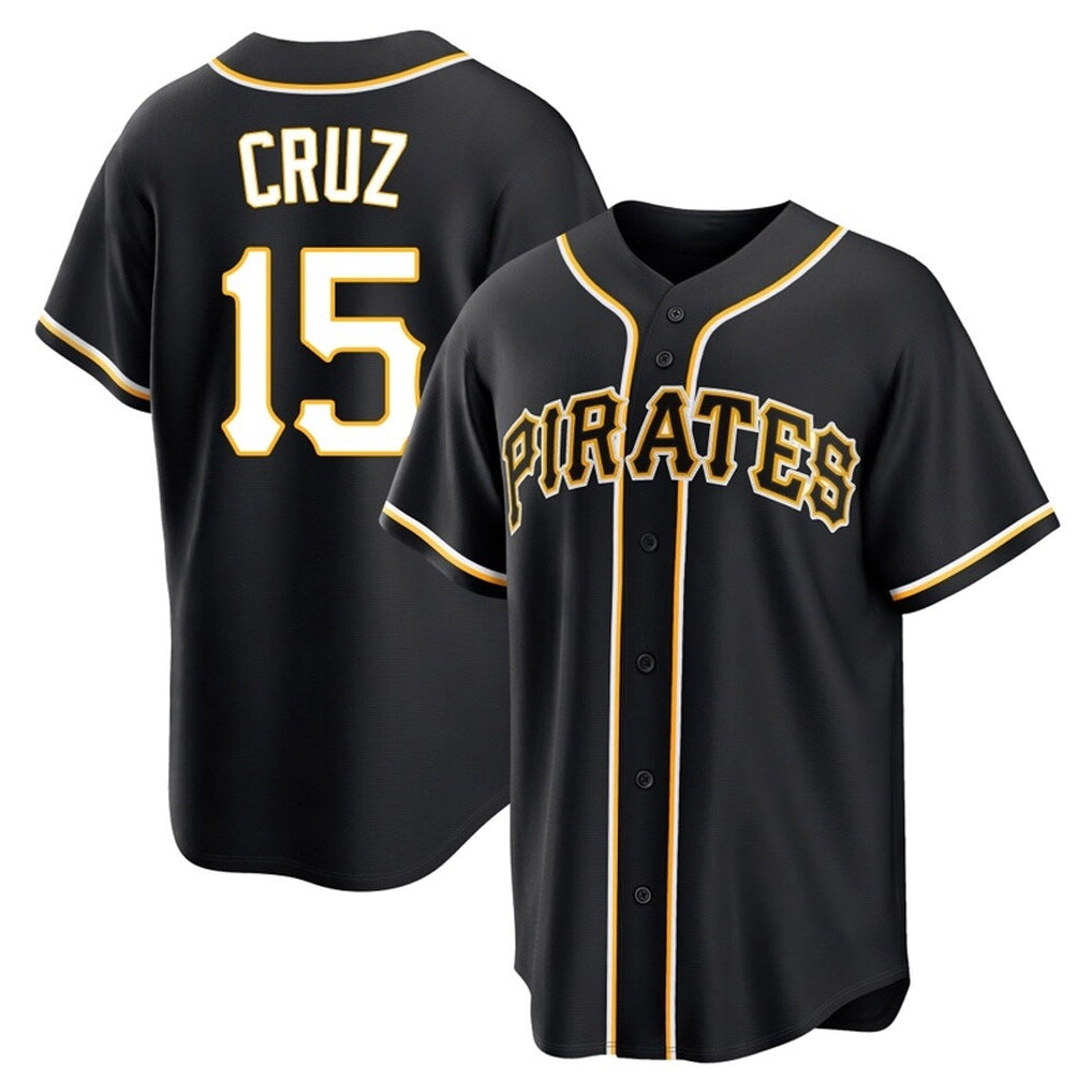 Friene P.Pirates #15 Oneil Cruz Player Black Fashion Home Game Stitched Jerseys