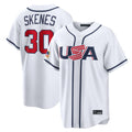 Friene P.Pirates #30 Paul Skenes Player White USA 2026 World Classic Home Limited Stitched Jerseys