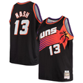 Friene P.Suns #13 Steve Nash Mitchell & Ness Black 199697 Big & Tall Hardwood Classics Swingman Stitched Jerseys