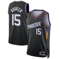 Friene P.Suns #15 Devin Booker Black Swingman Stitched Jerseys - Statement Edition