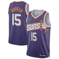 Friene P.Suns #15 Devin Booker Purple Swingman Player Stitched Jerseys- Icon Edition