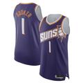 Friene P.Suns #1 Devin Booker Purple Authentic Stitched Jerseys - Icon Edition