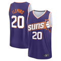 Friene P.Suns #20 Rasheer Fleming Purple Fast Break Replica Stitched Jerseys - Icon Edition