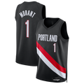 Friene PT.Blazers #1 Ja Morant Black Swingman Stitched Jerseys - Icon Edition