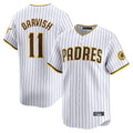 Friene S.Diego Padres #11 Yu Darvish Player White Home Limited Stitched Jerseys