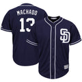 Friene S.Diego Padres #13 Manny Machado Player Navy Cool Base Game Stitched Jerseys